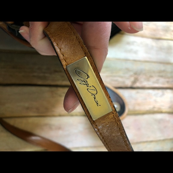 Vintage Black Pebbled Leather Crossbody Purse Bag - Picture 8 of 8